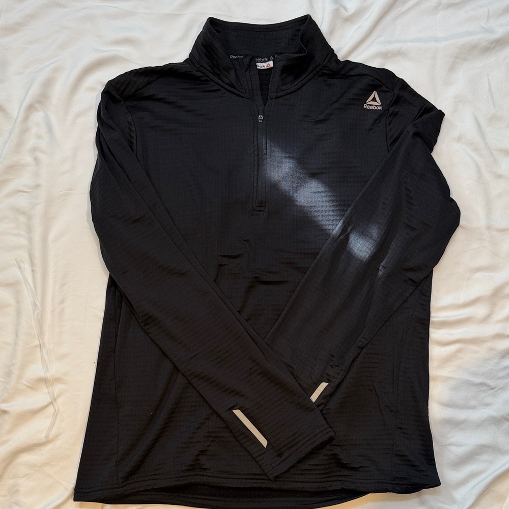 Reebok Black Quarter Zip Pullover - Cold Weather gear!